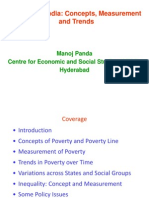 Poverty in India: Concepts, Measurement and Trends: Manoj Panda Centre For Economic and Social Studies (CESS), Hyderabad