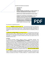 Modelo Demanda Declaratoria Mejor Derecho de Posesión