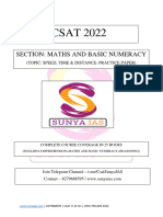 Time Speed & Distance Practice Paper