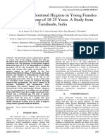 Evaluation of Menstrual Hygiene in Young Females in The Age Group of 18-25 Years. A Study From Tamilnadu, India