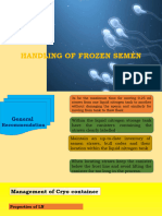 Handling of Frozen Semen