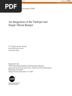 An Integration of The Turbojet and Single-Throat Ramjet: NASA Technical Memorandum 107085