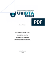 PROJETO MULTIDISCIPLINAR 1 - UniBTA