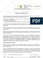 ¿Qué Es La Antropología?: "Un Espacio Pedagógico de Desarrollo de Inteligencias"