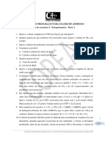 Comissão de Preparação para Exames de Admissão Ficha de Exercícios 5 - Estequiometria - Parte 1