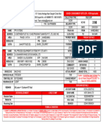 Goods Consignment Note (Gta - RCM Applicable) : Cuation: by A/c Payee Cheque/RTGS/NEFT in Favor of Pay