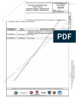 Coating Adhesion and Heat Tests Performance Standard: Change Level Date Description of Change