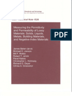 Measuring The Complex Permittivity and Permeability of Lossy Materials