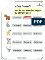 Animales-Carnívoros-Herbívoros-Y - Omnívoros