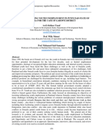 Factors Influencing Youth Unemployment in Puntlnad State of Somalia For The Case of Garowe District Awil Abdinor Yusuf