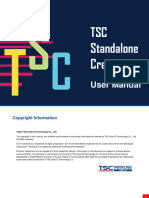 TSC Standalone Creator User Manual