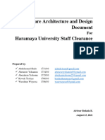 Haramaya University Staff Clearance System SDD