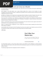 How To Configure and Use Linux As A Router