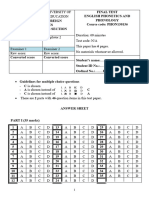 Phonetics and Phonology Test