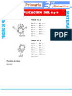 Multiplicacion Del 8 y 9 para Tercero de Primaria