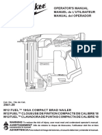 Operator'S Manual Manuel de L'Utilisateur Manual Del Operador