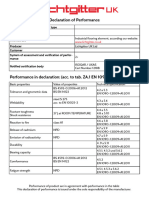 Lichtgitter Declaration of Performance