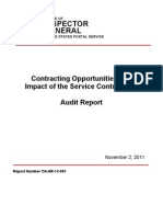 USPS OIG: Contracting Opportunities and Impact of The Service Contract Act