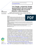 Employer Image, Corporate Image and Organizational Attractiveness - The Moderating Role of Social Identity Consciousness