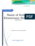 ElemStat - Module 3 - Introduction To Statistics - W3 Portrait