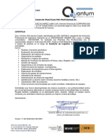 Certificado de Practicas Pre Profesionales