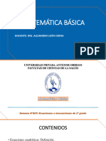 Sesión Nº02T - Ecuaciones e Inecuaciones de 2° Grado