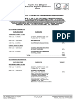 Program April 2024 ECE ECT Board Exam