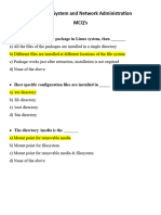 System and Network Administration MCQs - ITEC3123