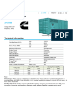 Specification of 1000kVA Cummins Diesel Generator A-C1100-1689821997289d91f82a52085