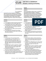 Focus4 2E Unit Test Dictation Listening Reading Unit5 GroupA B ANSWERS