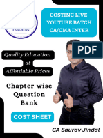 Cost Sheet