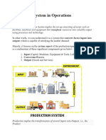 Production System in Operations Management