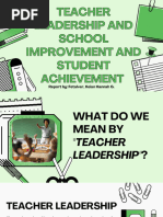 TEACHER LEADERSHIP AND SCHOOL IMPROVEMENT and STUDENT ACHIEVEMENT - FETALVER