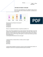 Atividade de Adição e Subtração 4 Ano