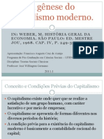 Seminário - A Gênese Do Capitalismo Moderno