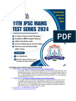 11th JPSC Mains Test Series 2024-1