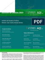 Informe Gestión Asociado A La Rendición de Cuentas Del Instituto de Estudios Políticos, Vigencia 2023