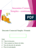 Mat. Financeira - Aula 5 - Descontos Simples