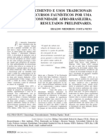 COSTA-NETO, E. M. - 2000 - Conhecimento e Uso Tradicionais de Recursos Faunísticos Numa Comudidade Afro-Brasileira