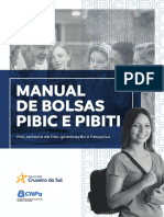 MANUAL DE BOLSAS PIBIC PIBITI UNICSUL - Impressao