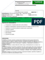 Plano de Aula Quinzenal Art 8º Ano - 1º Bim. 2024