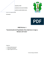 Propiedades Físico-Químicas de Jugos y Néctares de Frutas