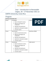 Weekend Program Seminar / Programa Del Seminario de Fin de Semana