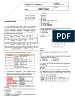 Acumulativa Matemáticas 1° Periodo Quinto 2024