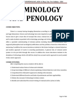 Criminology and Penology