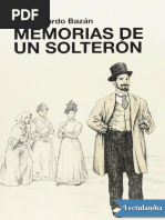 Memorias de Un Solteron - Emilia Pardo Bazan