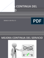 Mejora Continua Del Servicio