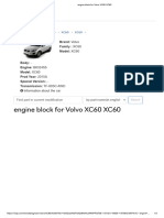 Engine Block For Volvo XC60 XC60