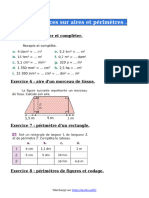 Exercices Aires Et Perimetres Sixieme