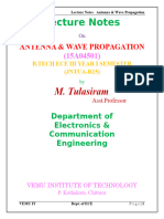 Lecture Notes: M. Tulasiram